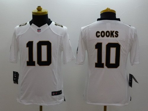 Nike New Orleans Saints #10 Brandin Cooks White Limited Kids Jersey inbean