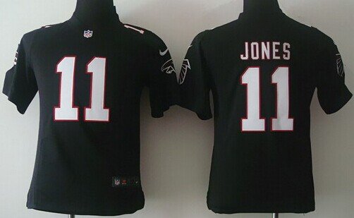 Nike Atlanta Falcons #11 Julio Jones Black Game Kids Jersey inbean