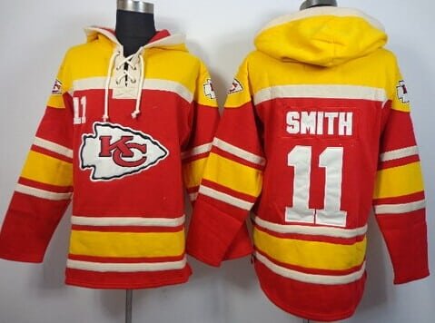 Kansas City Chiefs #11 Alex Smith 2014 Red Hoodie inbean