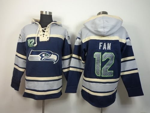 Seattle Seahawks #12 Fan 2014 Navy Blue Hoodie inbean