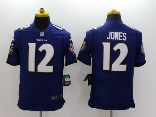 Nike Baltimore Ravens #12 Jacoby Jones 2013 Purple Limited Jersey inbean