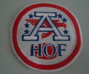 AFL HOF Patch inbean