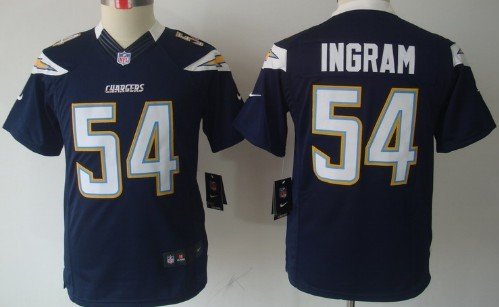 Nike San Diego Chargers #54 Melvin Ingram Navy Blue Limited Kids Jersey inbean