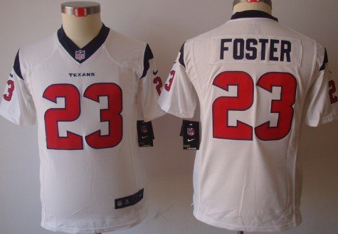 Nike Houston Texans #23 Arian Foster White Limited Kids Jersey inbean