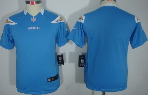 Nike San Diego Chargers Blank Light Blue Limited Kids Jersey inbean