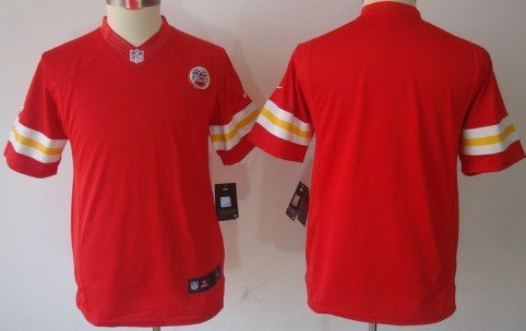 Nike Kansas City Chiefs Blank Red Limited Kids Jersey inbean