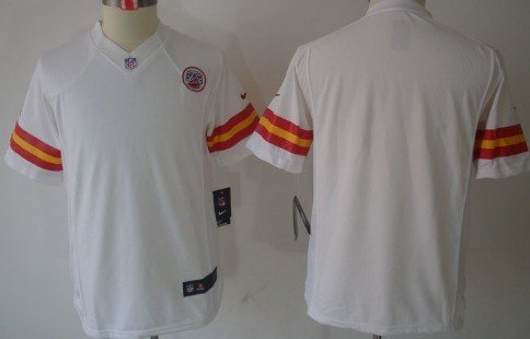 Nike Kansas City Chiefs Blank White Limited Kids Jersey inbean