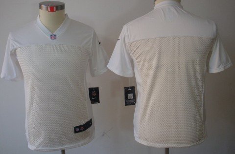 Nike Oakland Raiders Blank White Limited Kids Jersey inbean