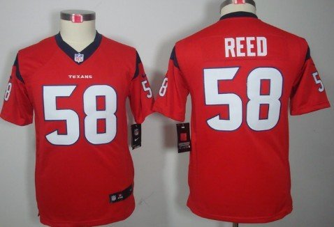 Nike Houston Texans #58 Brooks Reed Red Limited Kids Jersey inbean