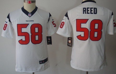 Nike Houston Texans #58 Brooks Reed White Limited Kids Jersey inbean