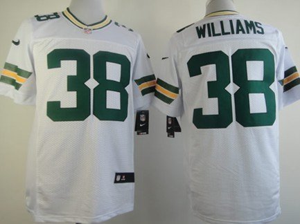 Nike Green Bay Packers #38 Tramon Williams White Game Kids Jersey inbean