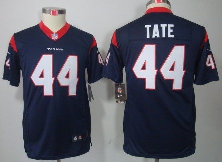 Nike Houston Texans #44 Ben Tate Blue Limited Kids Jersey inbean