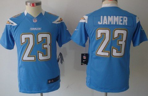 Nike San Diego Chargers #23 Quentin Jammer Light Blue Limited Kids Jersey inbean