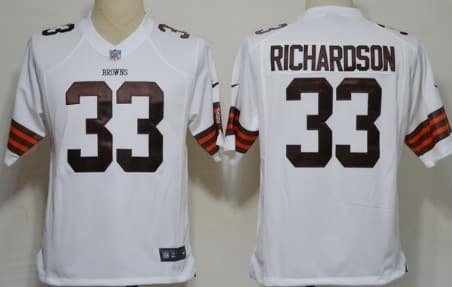 Nike Cleveland Browns #33 Trent Richardson White Game Jersey inbean