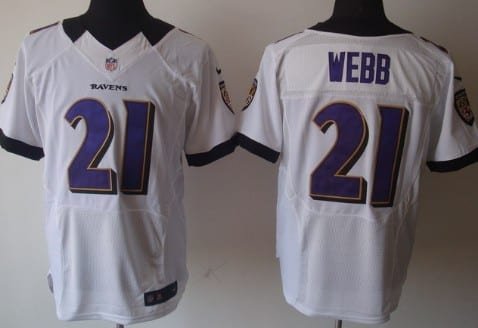 Nike Baltimore Ravens #21 Lardarius Webb White Elite Jersey inbean