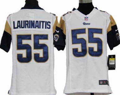 Nike St. Louis Rams #55 James Laurinaitis White Game Kids Jersey inbean