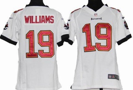 Nike Tampa Bay Buccaneers #19 Mike Williams White Game Kids Jersey inbean