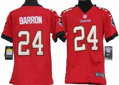 Nike Tampa Bay Buccaneers #24 Mark Barron Red Game Kids Jersey inbean