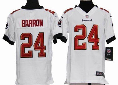 Nike Tampa Bay Buccaneers #24 Mark Barron White Game Kids Jersey inbean