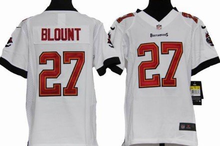 Nike Tampa Bay Buccaneers #27 LeGarrette Blount White Game Kids Jersey inbean