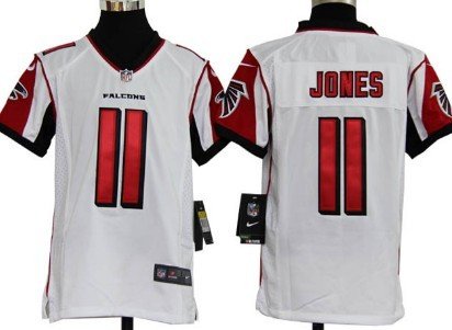 Nike Atlanta Falcons #11 Julio Jones White Game Kids Jersey inbean