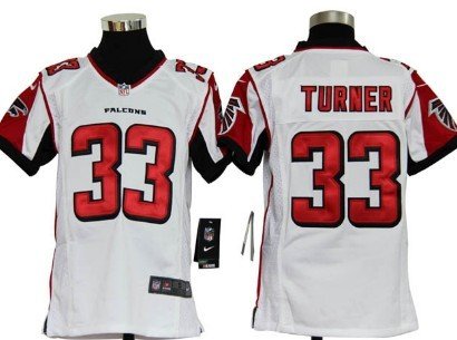 Nike Atlanta Falcons #33 Michael Turner White Game Kids Jersey inbean