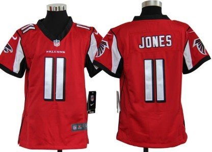 Nike Atlanta Falcons #11 Julio Jones Red Game Kids Jersey inbean