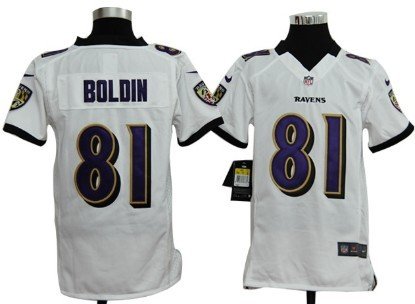 Nike Baltimore Ravens #81 Anquan Boldin White Game Kids Jersey inbean