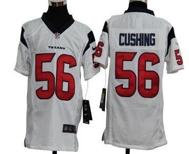 Nike Houston Texans #56 Brian Cushing White Game Kids Jersey inbean