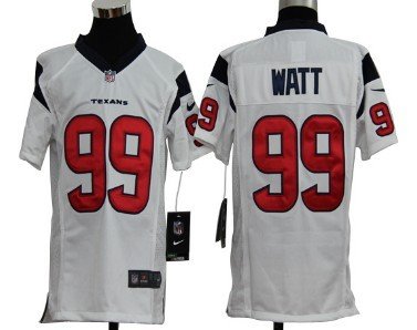 Nike Houston Texans #99 J.J. Watt White Game Kids Jersey inbean