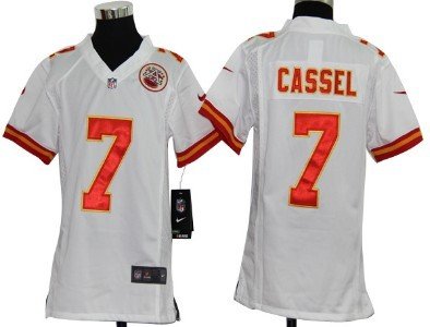 Nike Kansas City Chiefs #7 Matt Cassel White Game Kids Jersey inbean