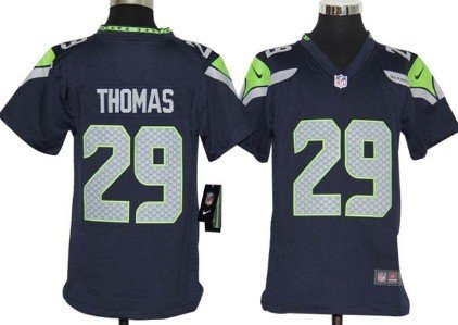 Nike Seattle Seahawks #29 Earl Thomas Navy Blue Game Kids Jersey inbean