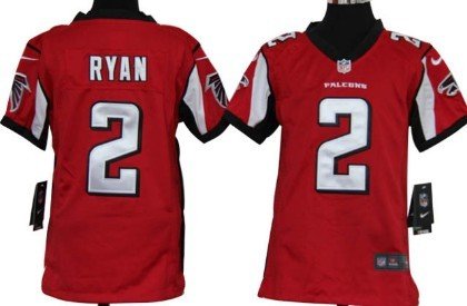 Nike Atlanta Falcons #2 Matt Ryan Red Game Kids Jersey inbean