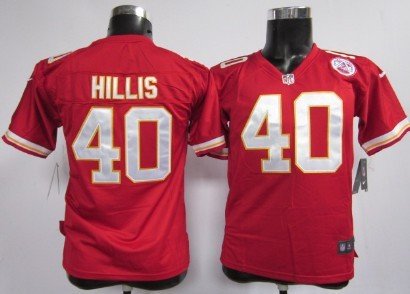 Nike Kansas City Chiefs #40 Peyton Hillis Red Game Kids Jersey inbean