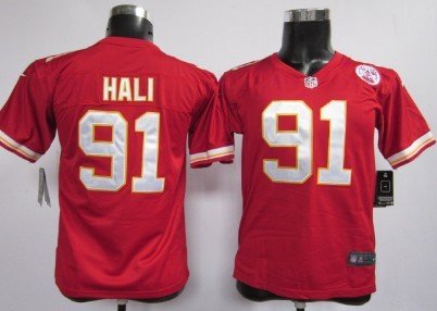 Nike Kansas City Chiefs #91 Tamba Hali Red Game Kids Jersey inbean