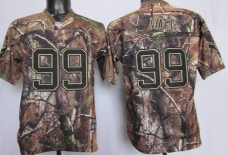 Nike Houston Texans #99 J.J. Watt Realtree Camo Kids Jersey inbean