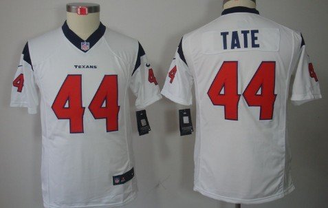 Nike Houston Texans #44 Ben Tate White Limited Kids Jersey inbean