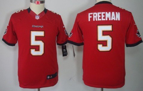 Nike Tampa Bay Buccaneers #5 Josh Freeman Red Limited Kids Jersey inbean