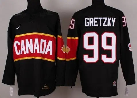 2014 Olympics Canada #99 Wayne Gretzky Black Jersey inbean