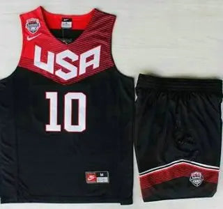 2014 USA Dream Team #10 Kyrie Irving Blue Basketball Jersey Suits inbean