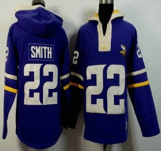 Men's Minnesota Vikings #22 Paul Krause Purple Team Color Team Color 2015 NFL Hoody inbean