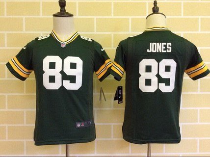 Youth Green Bay Packers #89 James Jones Green Team Color NFL Nike Game Jersey inbean