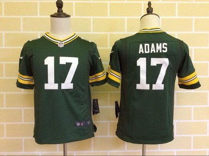 Youth Green Bay Packers #17 Davante Adams Green Team Color NFL Nike Game Jersey inbean