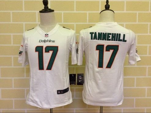 Youth Miami Dolphins #17 Ryan Tannehill White Road NFL Nike Game Jersey inbean