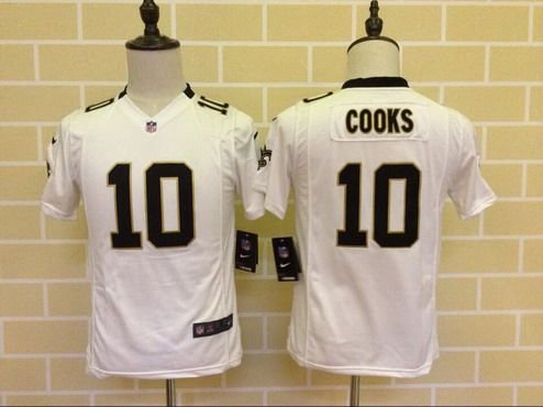 Youth New Orleans Saints #10 Brandin Cooks White Road NFL Nike Game Jersey inbean