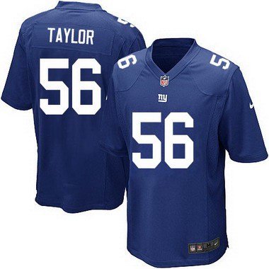 Youth New York Giants #56 Lawrence Taylor Royal Blue Retired Player NFL Nike Game Jersey inbean