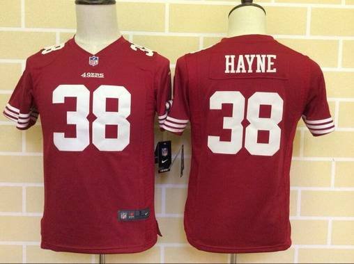 Youth San Francisco 49ers #38 Jarryd Hayne Scarlet Red Team Color NFL Nike Game Jersey inbean