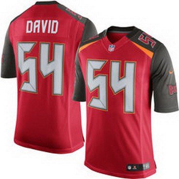 Youth Tampa Bay Buccaneers #54 Lavonte David Red Team Color NFL Nike Game Jersey inbean