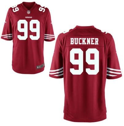 Youth San Francisco 49ers #99 DeForest Buckner Nike Red 2016 Draft Pick Game Jersey inbean