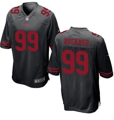 Youth San Francisco 49ers #99 DeForest Buckner Nike Black 2016 Draft Pick Game Jersey inbean